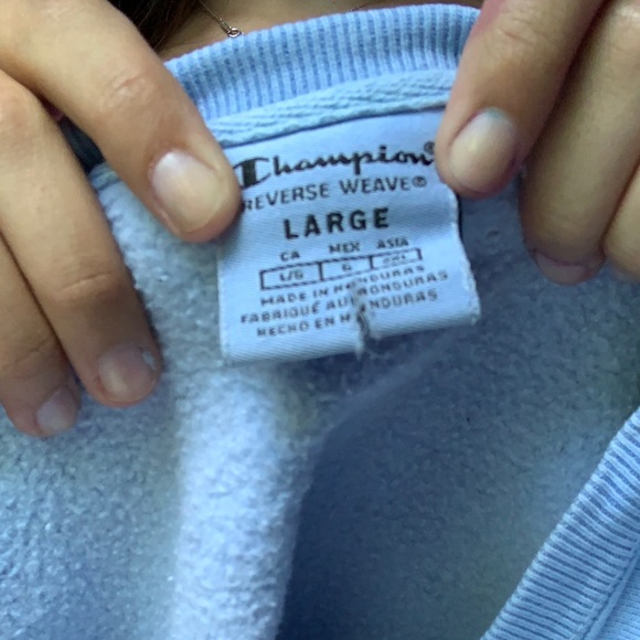 champion sweatshirt, light blue - Picture 3 of 6